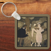 Kunst Deco, verrassing van George Barbier Sleutelhanger (Voorkant)