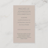 Kunst deco visitekaartje (Achterkant)