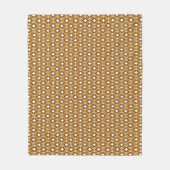 Kunst Deco Wallpaper Pattern, Tan and Brown Fleece Deken (Voorkant)
