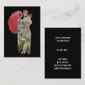 kunst Deco Wedding, Pas getrouwd Lovers Dansende Visitekaartje (Voorkant / Achterkant)
