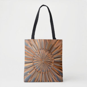 Kunst decoder metallische bloem draagtas
