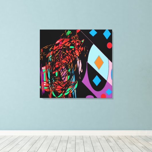 Kunst decor voor thuis interieur canvas (Insitu (Houten vloer))