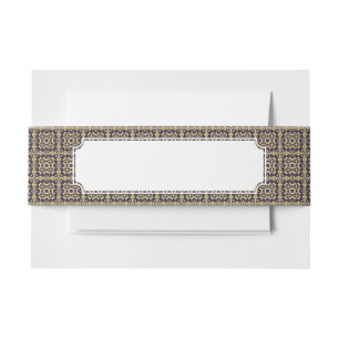 Kunst  demaspatroon, gouden uitnodigingen wikkel