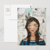 Kunst door Croppin Spree Briefkaart (Voorkant / Achterkant)