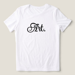 Kunst – Een woord minimalistisch citaat Vrouwen Tri-Blend Shirt