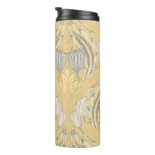 Kunst en Ambacht Walter Crane Blauwe Witte Tulpen Thermosbeker