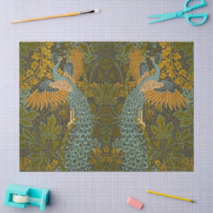 Kunst en Ambacht Walter Crane Pauw Patroon Tissuepapier
