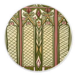 Kunst en ambachtelijk gekleurd glas geïnspireerde  keramische knop