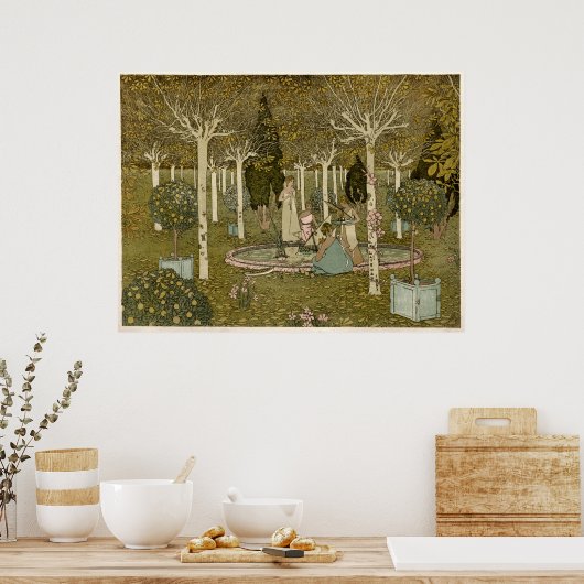 kunst en ambachtelijke kunst maken het park schoo poster (Keuken)