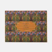 Kunst en ambachten Mand van Petunia's - Home Bless Deurmat (Voorkant)