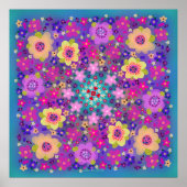 Kunst en bloemen mooi poster (Voorkant)