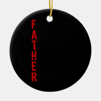 Kunst en denkt dat hij vaderdag respecteert keramisch ornament