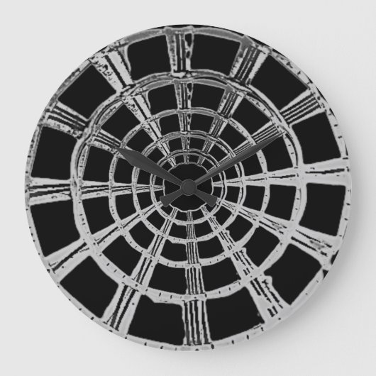 KUNST EN DESIGN WANDKLOK GROTE KLOK (Voorkant)