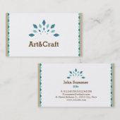 Kunst en kunstwerk visitekaartje (Voorkant / Achterkant)