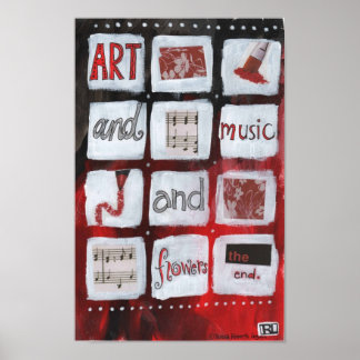 Kunst en muziek poster