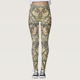 Kunst en vlottenbloem met vogelachtige Leggings