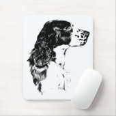 kunst Engelse Springer Spaniel Dog Mousepad Muismat (Met muis)