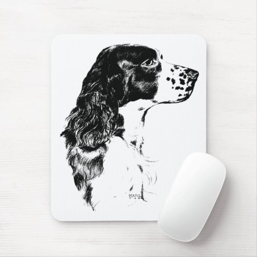 kunst Engelse Springer Spaniel Dog Mousepad Muismat (Met muis)