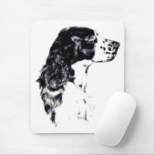 kunst Engelse Springer Spaniel Dog Muismat (Met muis)