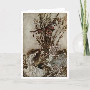  kunst - feeën voelen zich dansend, kaart
