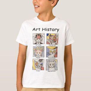 Kunst Geschiedenis Grappige Kat Kunst Liefhebber S T-shirt