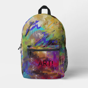 KUNST! geverfd vooraf samengeperst Bedrukte Rugzak