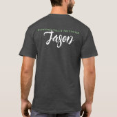 Kunst Gezegde, leven is kunst, gepersonaliseerd T-shirt (Achterkant)