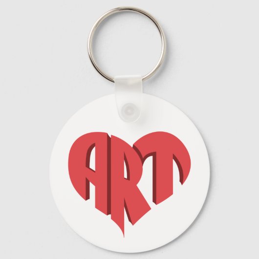 Kunst Hart Sleutelhanger (Voorkant)