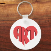Kunst Hart Sleutelhanger (Voorkant)