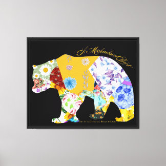 Kunst Het is officieel Beer #0033d - Een Micaelson Canvas Afdruk