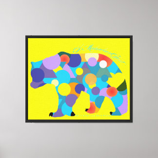 Kunst Het is officieel Beer #033f - Een Michaelson Canvas Afdruk