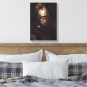 kunst Het Man met de Gouden Helmet Canvas Afdruk (Insitu (Slaapkamer))