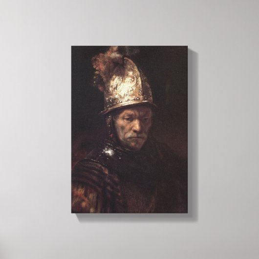 kunst Het Man met de Gouden Helmet Canvas Afdruk (Voorkant)