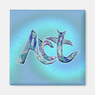 Kunst het woord magneet