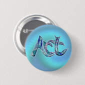 Kunst het woord ronde button 5,7 cm (Voorkant /achterkant)