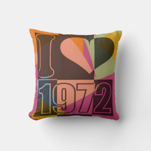 kunst - Ik hou van (hart) 1972 - Pillow Kussen