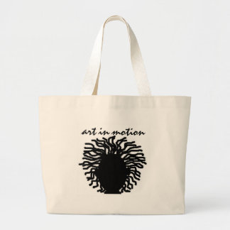 kunst in beweging grote tote bag