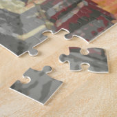 Kunst in de stijl van een Cypriotische reisposter Legpuzzel (Zijkant)