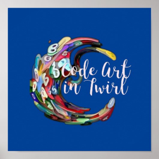 Kunst in Draaien Poster (Voorkant)