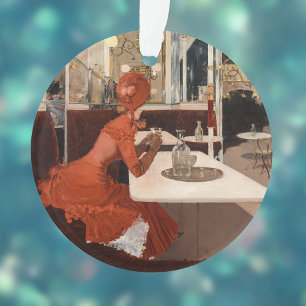  kunst - in het cafe - Fernand Lungren Ornament