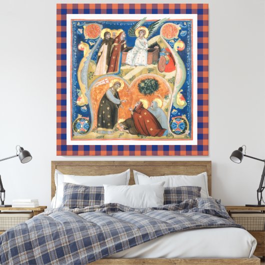 kunst in het kader van het paasprogramma canvas afdruk (Insitu (Slaapkamer))