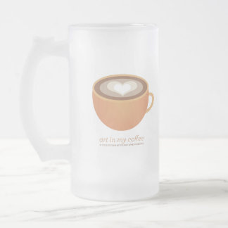 Kunst in mijn koffie-mok matglas bierpul