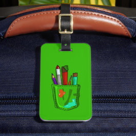 Kunst in mijn zak bagagelabel