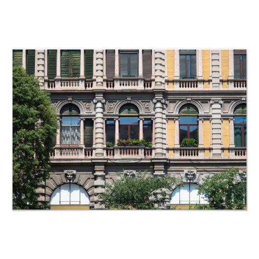 Kunst in Milaan Foto Afdruk (Voorkant)