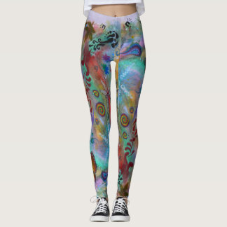 Kunst in Natuur, handgemaakt Leggings
