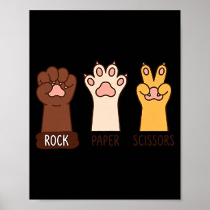 Kunst Ironische Hondenpoten Rock Papier Poster