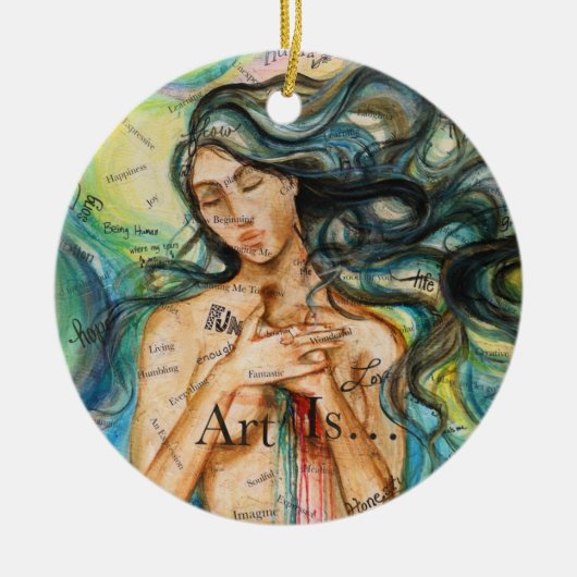 "Kunst is..." Art Ornament (Voorkant)