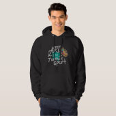 Kunst is mijn favoriete sport groene spuit hoodie (Voorkant volledig)