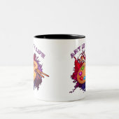 Kunst is mijn leven tweekleurige koffiemok (Center)