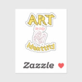 Kunst is mijn sticker (Vel)